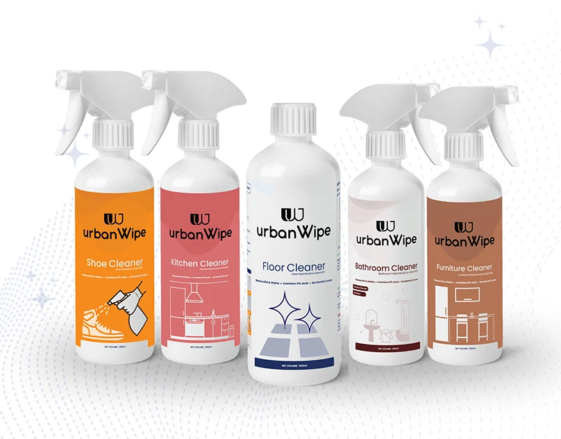 Cleaner Spray Bottle Label Design