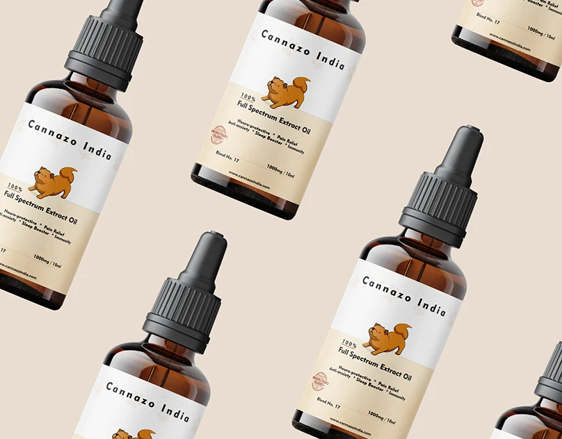 Pet CBD Oil Dropper Bottle Label